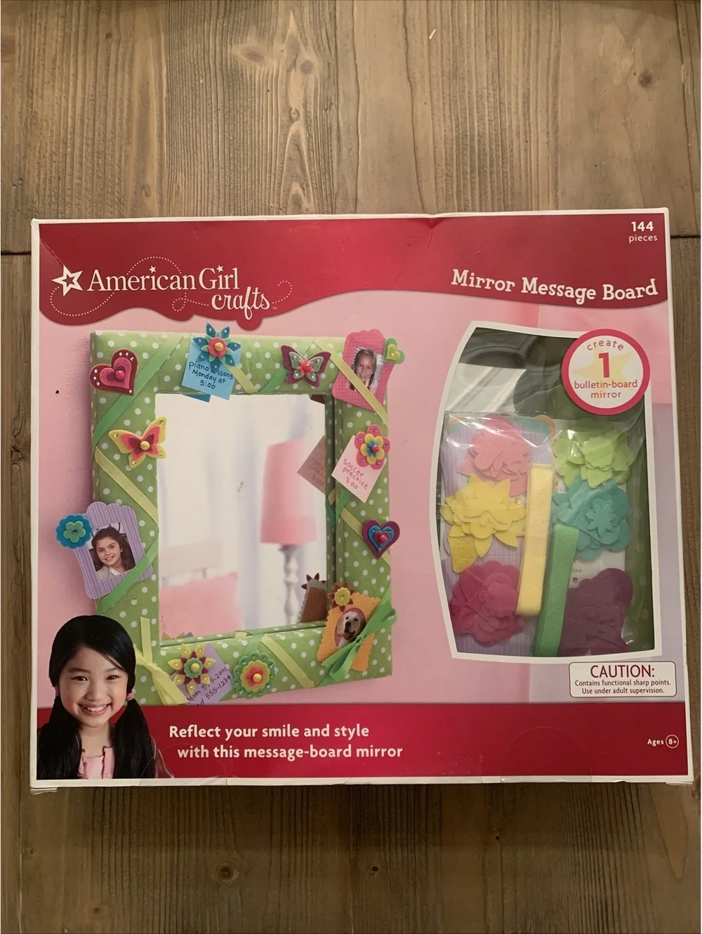 NEW American Girl Crafts Mirror Message Board Kit Kids Art Project 8+